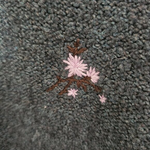 Madewell Plus Embroidered Cross-Stitch Floral Pullover Sweater – Size S - Picture 2 of 8